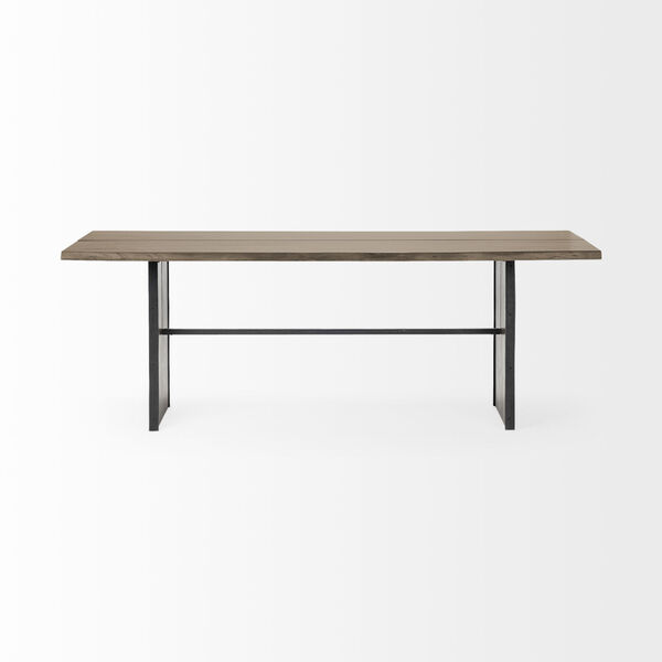 Ledger III Brown Solid Wood Dining Table, image 2