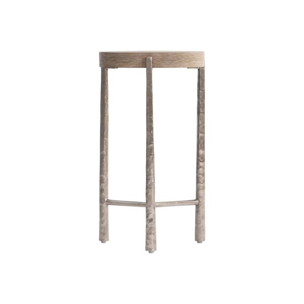 Aventura Tusk Frosted Nickel Accent Table, image 5