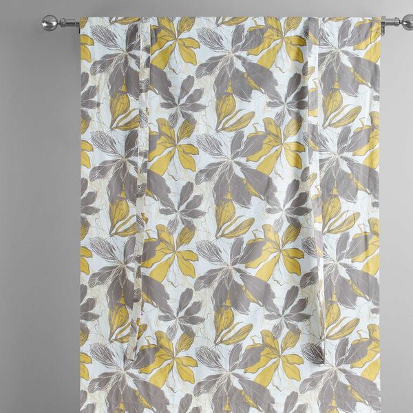 Sunny Day Gold Printed Cotton Tie-Up Window Shade Single Panel, image 6