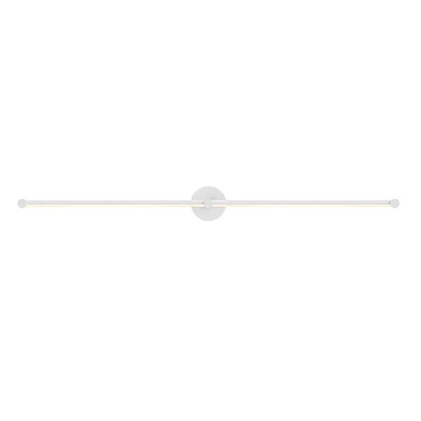 Purolinear 360 Satin White 49-Inch Two-Light Double Linear LED Wall Bar, image 1