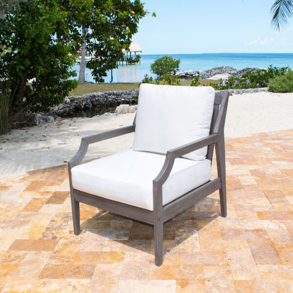 Poolside Canvas Aruba Outdoor Lounge Chair with Cushion, image 3