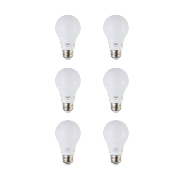 Raedyn White 3000K LED Light Bulb, Set of 6, image 1