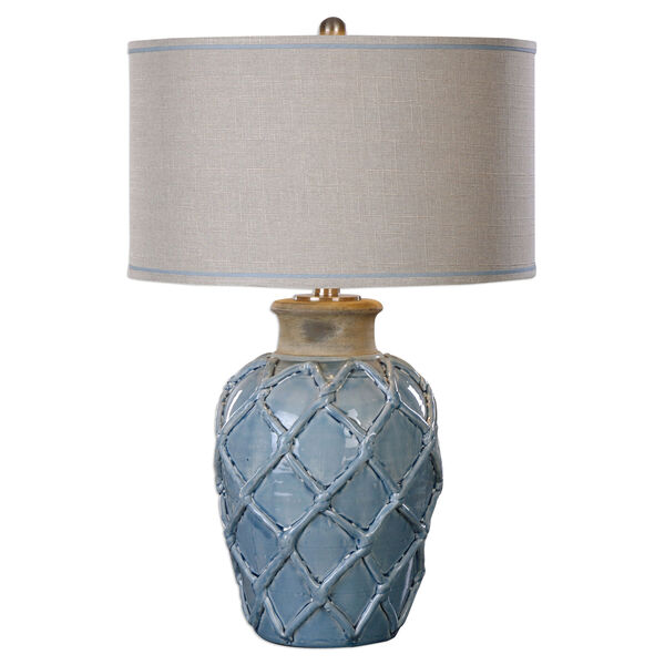 Parterre Pale Blue One-Light Table Lamp, image 1