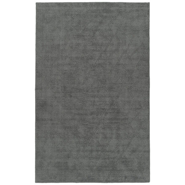 Minkah Charcoal Hand-Loomed 5Ft. x 7Ft. Rectangle Rug, image 1