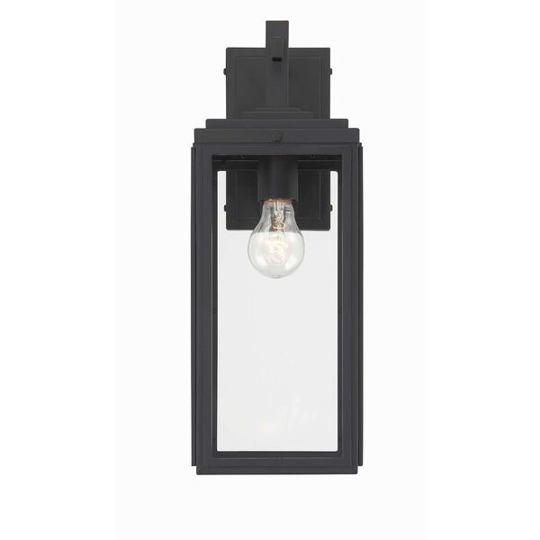 Byron Matte Black One-Light Seven-Inch Outdoor Wall Mount, image 1