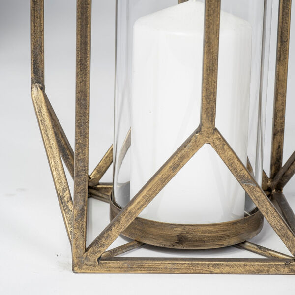 Ivy Gold 36-Inch Geometric Cage Candle Holder, image 6
