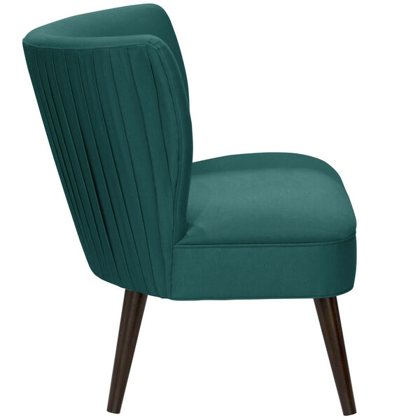 Shantung Peacock 34-Inch Pleated Chair, image 3