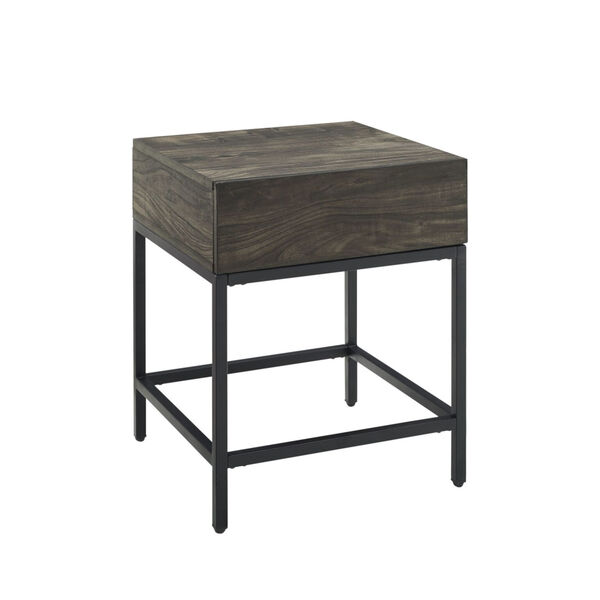 Jacobsen Brown Ash and Matte Black End Table, image 3