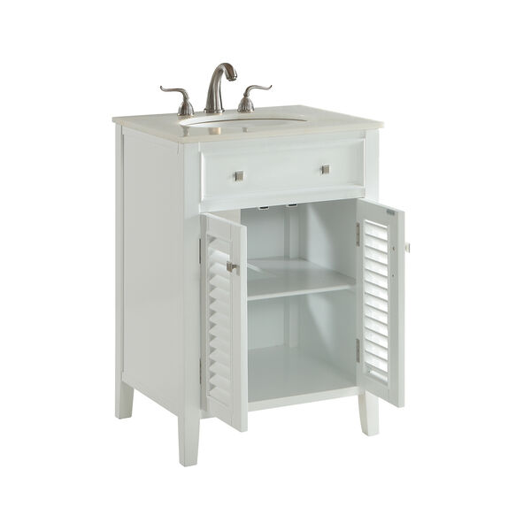 Cape Cod Frosted White Vanity Washstand, image 3