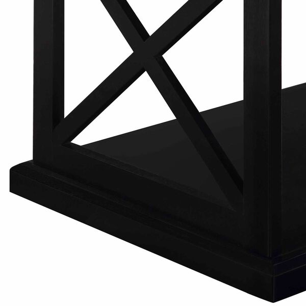 Coventry Black Coffee Table with Shelf, image 5