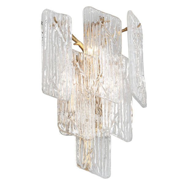 Piemonte Royal Gold 12-Inch Three-Light Wall Sconce, image 1