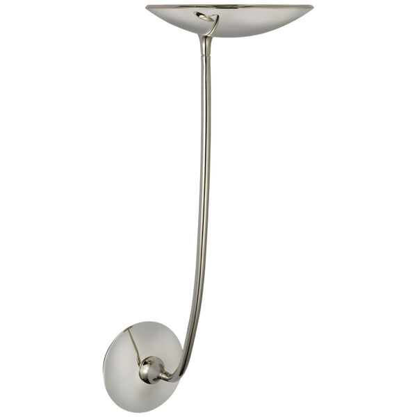 Keira Large Sconce in Polished Nickel by Thomas O'Brien, image 1