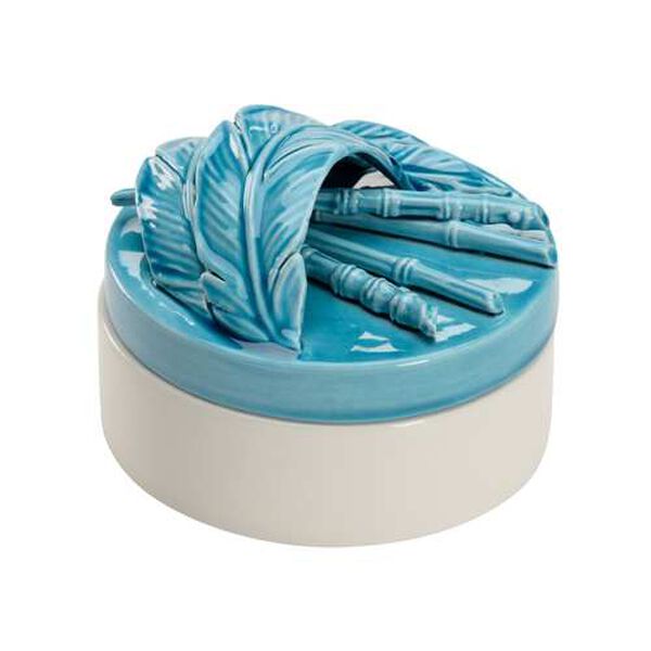 Turquoise and White Glaze Turchese Box, image 2