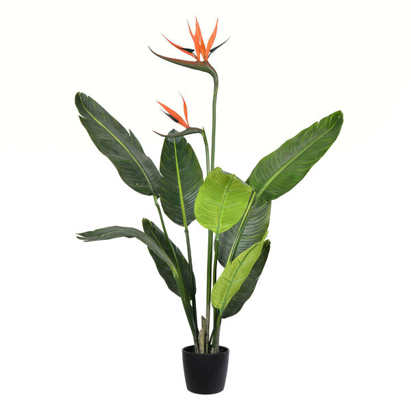 Green Potted Bird of Paradise Palm with 9 Leaves, image 1