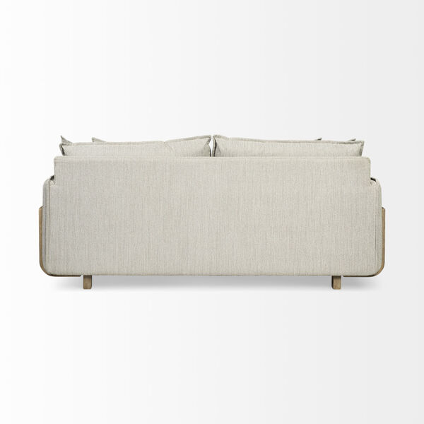 Roy I Frost Gray Upholstered Three Seater Sofa, image 5