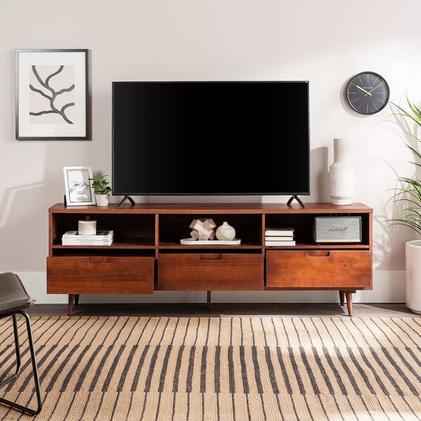 Ivy Walnut Three-Drawer TV Cabinet, image 5