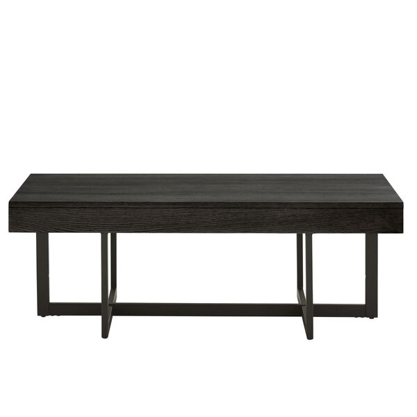 Hunter Black Coffee Table with Two Drawer, image 5