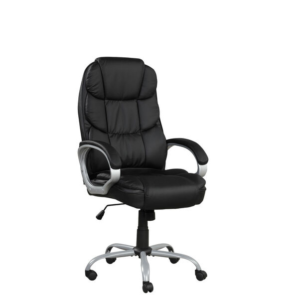 Rylan Black Gaming Office Chair with Faux Leather, image 4