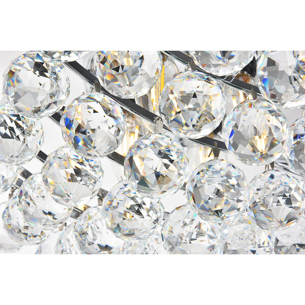 Corona Chrome 12-Inch Four-Light Flush Mount with Royal Cut Crystal, image 3