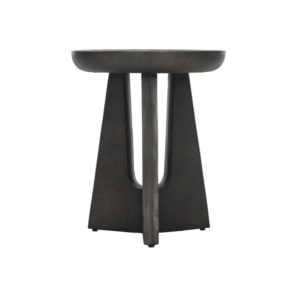 Nala Cast Aluminium and Black Nickel Side Table, image 2