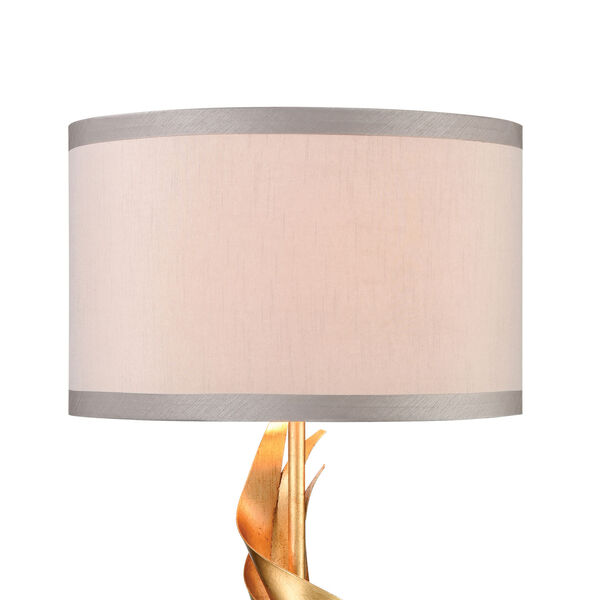 Shake It Off Gold Leaf with Polished Nickel One-Light Table Lamp, image 5