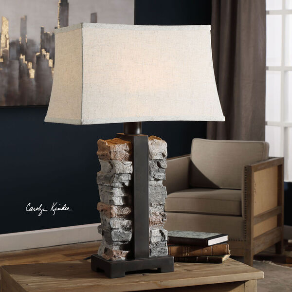 Kodiak Stacked Stone Lamp, image 2