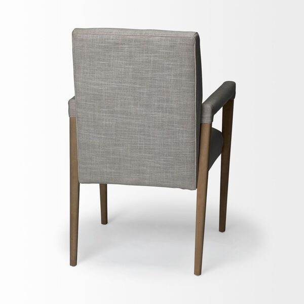 Palisades Gray and Brown Dining Arm Chair, image 6