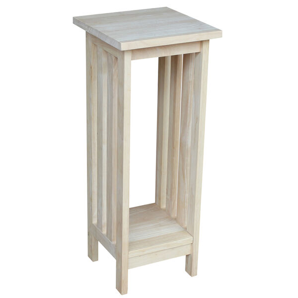 Mission Unfinished 30-Inch Wood Plant Stand, image 1