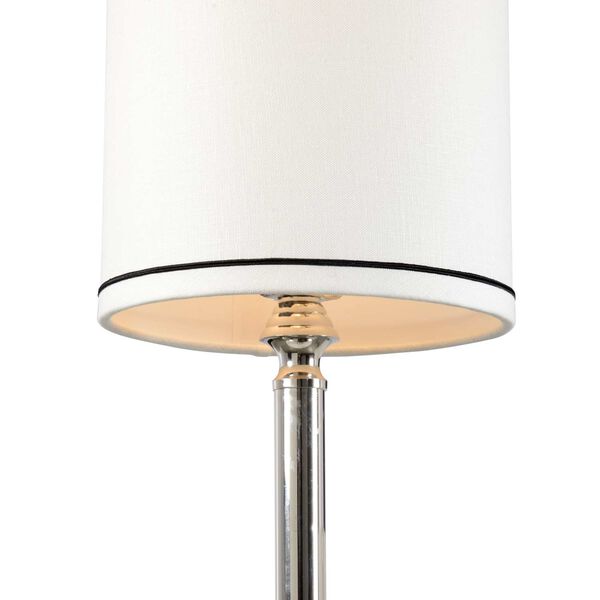 Ames Polished Nickel One-Light Table Lamp, image 2