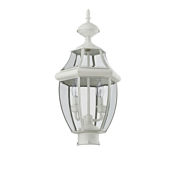 Monterey White Two-Light Outdoor Fixture, image 2