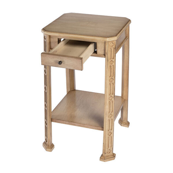 Moyer Antique Beige Side Table with Storage, image 2