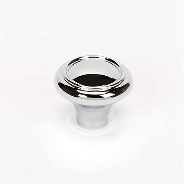 Classic Traditional Polished Chrome 1 1/4-Inch Knob - (Open Box), image 1