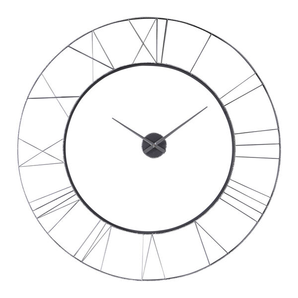 Carroway White 60-Inch Wall Clock, image 1