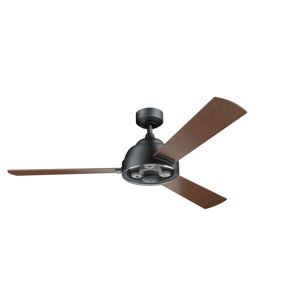 Pinion Distressed Black 60-Inch Ceiling Fan, image 1