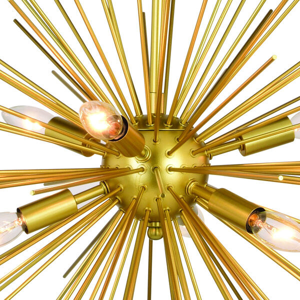 Nikko Gold Six-Light Pendant, image 4