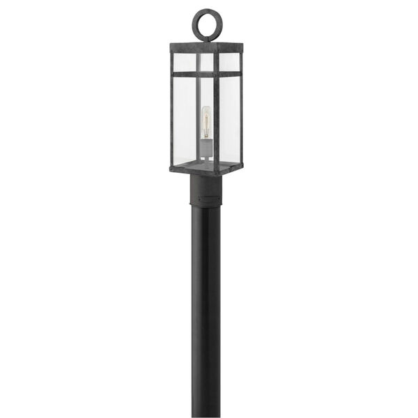 Porter Aged Zinc LED One-Light Outdoor Post Mount, image 1