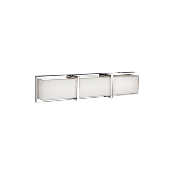 Chrome 25-Inch One Light LED Bath Vanity with Frosted Glass, image 1