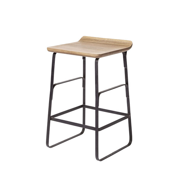 Conan Brown and Black Counter Height Stool, image 1