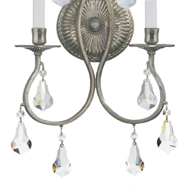 Ashton Olde Silver Two-Light Wall Sconce, image 2