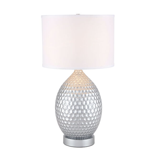 Miel Silver 16-Inch One-Light Table Lamp, image 1