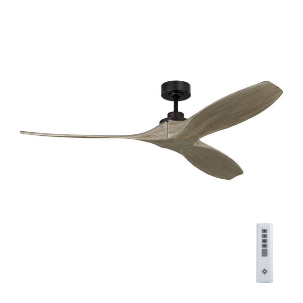 Collins Aged Pewter 60-Inch Smart Indoor/Outdoor Ceiling Fan with Remote Control and Reversible Motor, image 3