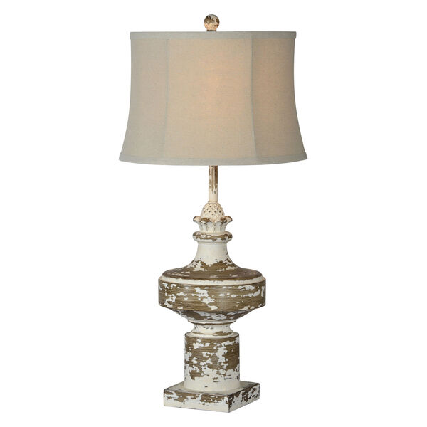 Molly Antique White One-Light 31-Inch Table Lamp Set of Two, image 1