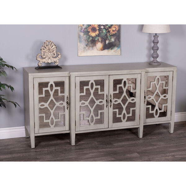Giovanna Olive Gray Mirrored Sideboard, image 16