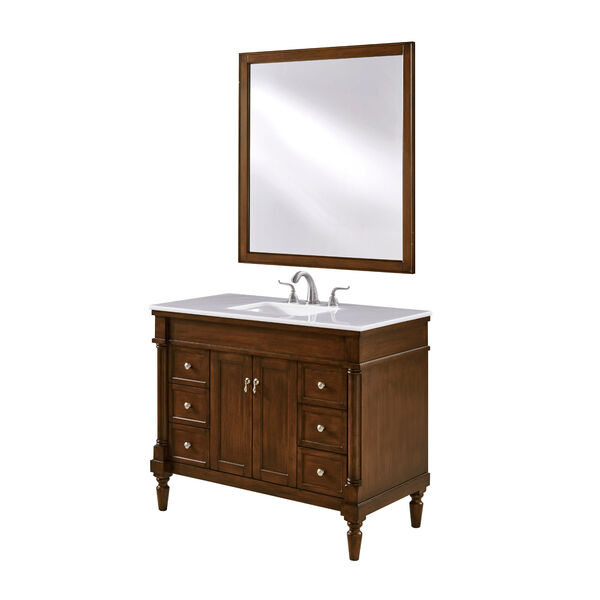 Lexington Walnut 42-Inch Vanity Sink Set, image 1