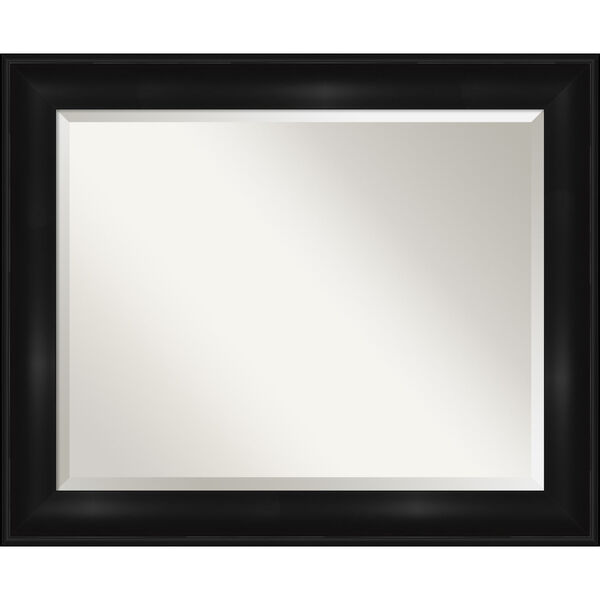 Black 34W X 28H-Inch Bathroom Vanity Wall Mirror, image 1