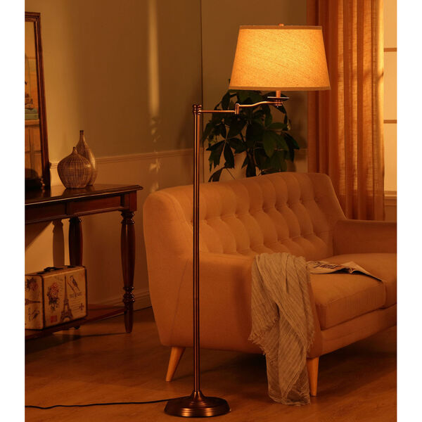 Caden Bronze LED Floor Lamp, image 3