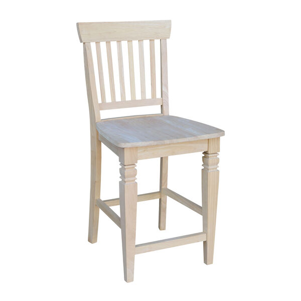 Unfinished 24-Inch Seattle Counter Height Stool, image 4
