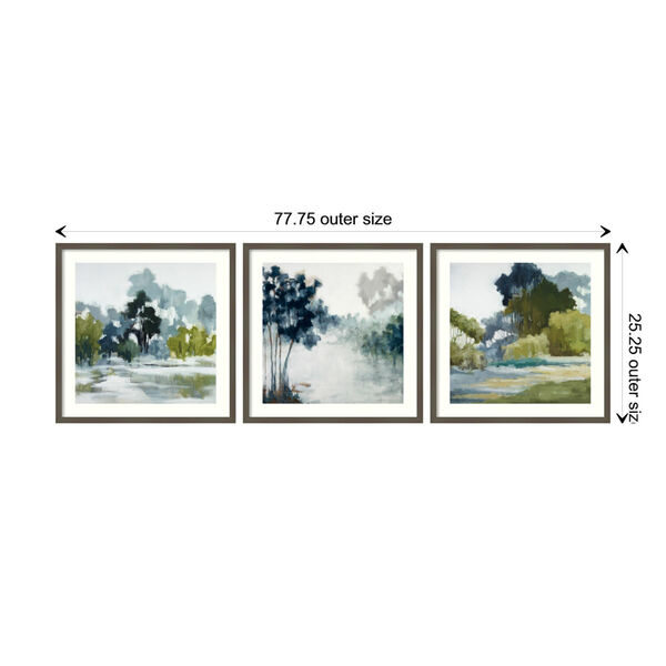 Svelte Clay Gray 78 x 25 Inch Wall Art, Set of 3, image 4