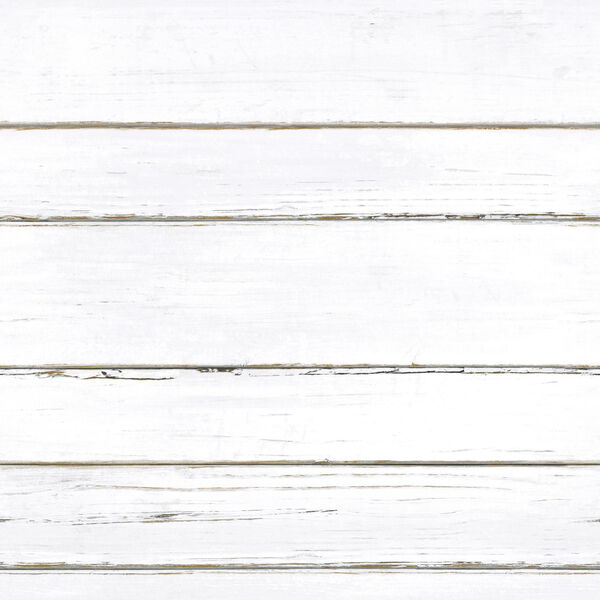 White Shiplap Peel and Stick Wallpaper, image 2