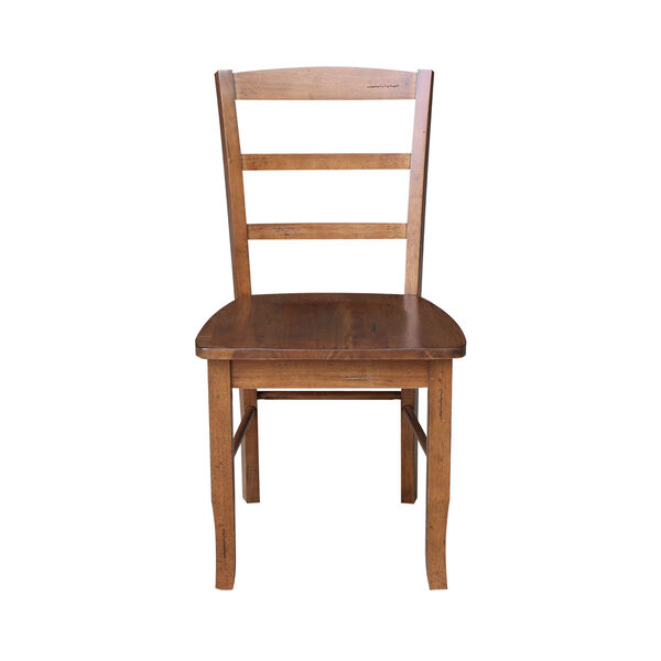 Madrid Distressed Oak Ladderback Chair, Set of 2, image 2